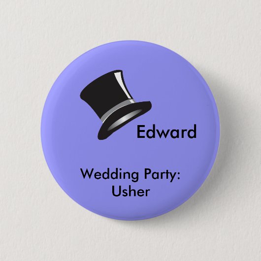 Top Hat Ronde Button 5,7 Cm (Voorkant)