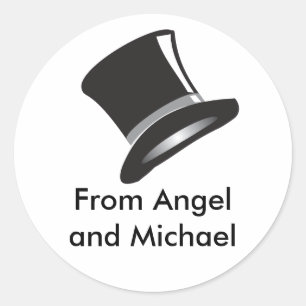 Top Hat Ronde Sticker