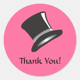Top Hat Ronde Sticker