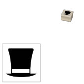 "Top Hat" Rubberen stempel (Gestempeld)