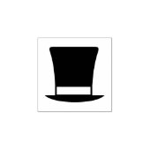 "Top Hat" Rubberen stempel (Afrduk)