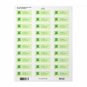 Top Hat Shamrocks Lime Green Sticker (Full Sheet)