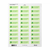 Top Hat Shamrocks Lime Green Sticker (Full Sheet)