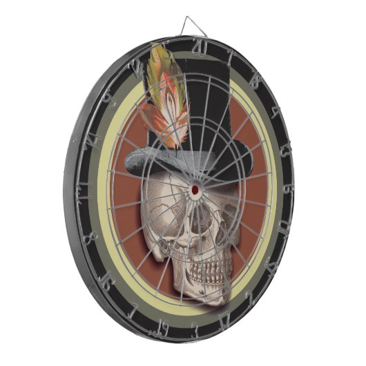 Top Hat Skull Dartboard Dartbord (Voorkant Links)