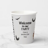 Top Hat Skull Halloween Party Papieren Bekers (Links)