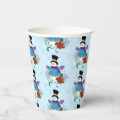 Top Hat Snowman Papieren Bekers (Voorkant)