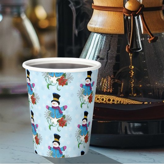 Top Hat Snowman Papieren Bekers