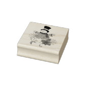 Top Hat Snowman Rubberstempel (Stempel)