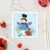 Top Hat Snowman Servet (Insitu)
