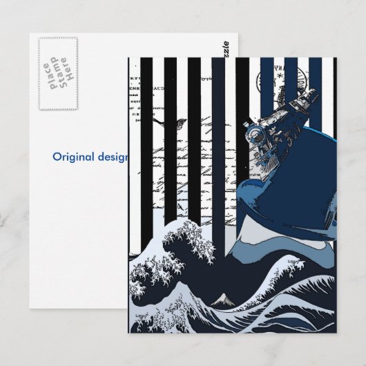 Top Hat Train Briefkaart (Voorkant / Achterkant)