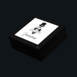 Top Hat Tuxedo Groomsman Cadeaudoosje<br><div class="desc">Top Hat Tuxedo Groomsman cadeaudoos. Creëer de perfecte bruiloft of vrijgezellenfeest cadeau. Pas dit ontwerp verder aan door de "pas verder"verbinding aan te kiezen.</div>