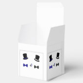 Top Hats en Bow Stropdassen Gay Bruiloft Favor Box Bedankdoosjes (Geopend)