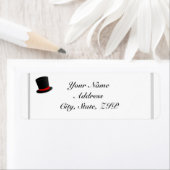 Top Hats en Bow Stropdassen Retouradres Etiket (Insitu)