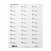 Top Hats en Bow Stropdassen Retouradres Etiket (Full Sheet)
