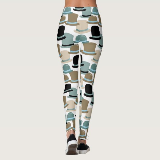 Top Hats Galore Pattern Leggings (Achterkant)
