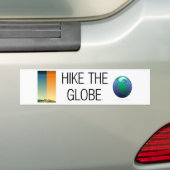 TOP Het Wereldbol slepen Bumpersticker (Op auto)