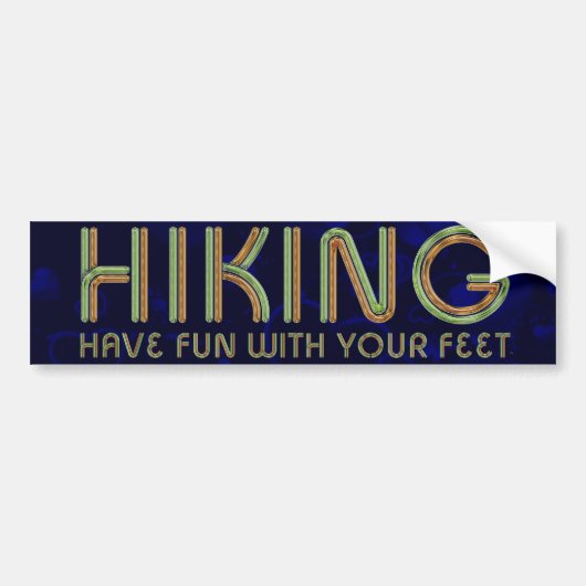 TOP Hiking Fun Bumpersticker (Voorkant)