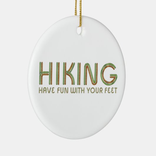 TOP Hiking Fun Keramisch Ornament (Rechts)