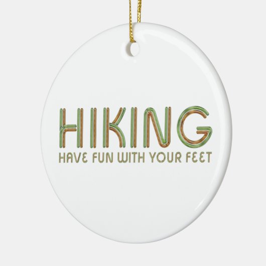 TOP Hiking Fun Keramisch Ornament (Links)