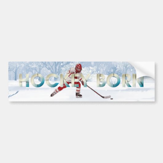 TOP Hockey Geboren Bumpersticker (Voorkant)