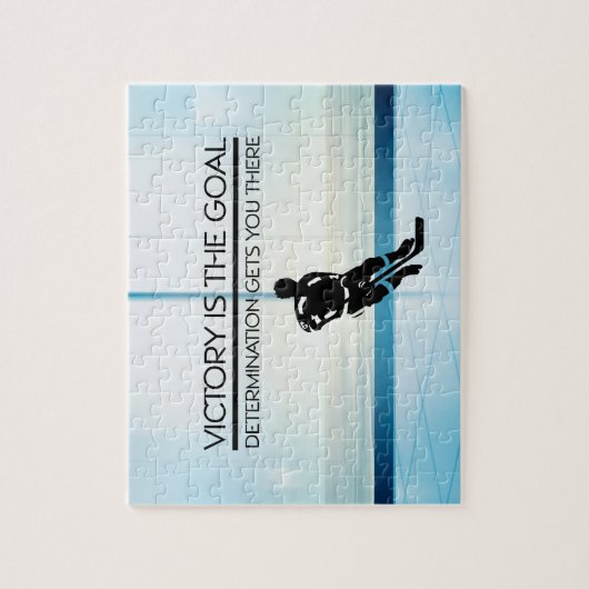 TOP Hockey Victory Slogan Legpuzzel (Verticaal)