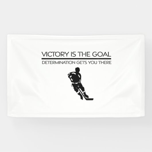 TOP Hockey Victory Slogan Spandoek (Horizontaal)