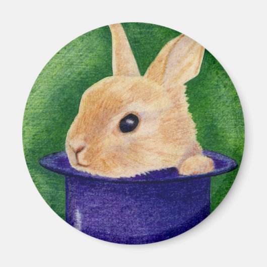Top Hoed Bunny Magneet (Voorkant)