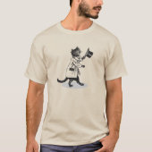 Top Hoed Kat Art T-shirt (Voorkant)