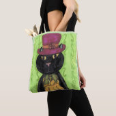 Top Hoed  Kat Cool Fun Marker Art Tote Bag (Dichtbij)