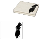 Top hoed Pickleball Paddle Rubberstempel (Gestempeld)