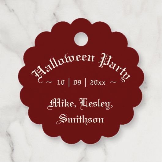 Top Hoed Skelet Halloween Santa Bedankjes Labels (Achterkant)