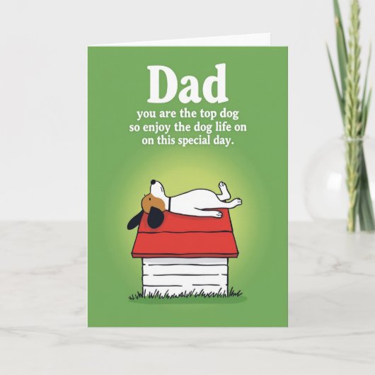 Top Hond Vaderdag Kaart (Voorkant)