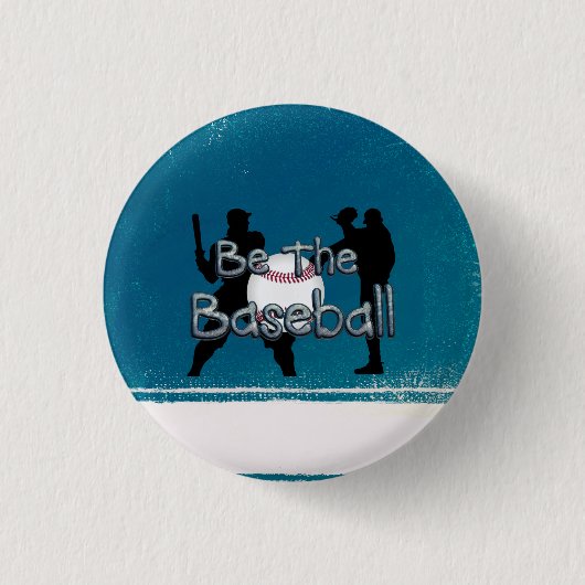 TOP Honkbal Slogan Ronde Button 3,2 Cm (Voorkant)