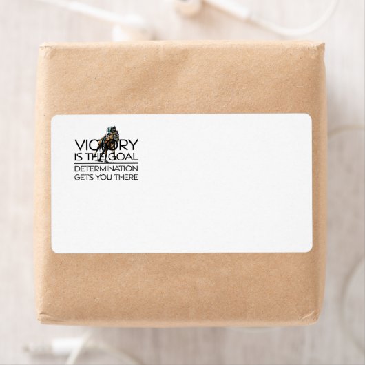 TOP Horse Race Slogan Etiket (Insitu)