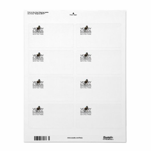 TOP Horse Race Slogan Etiket (Full Sheet)