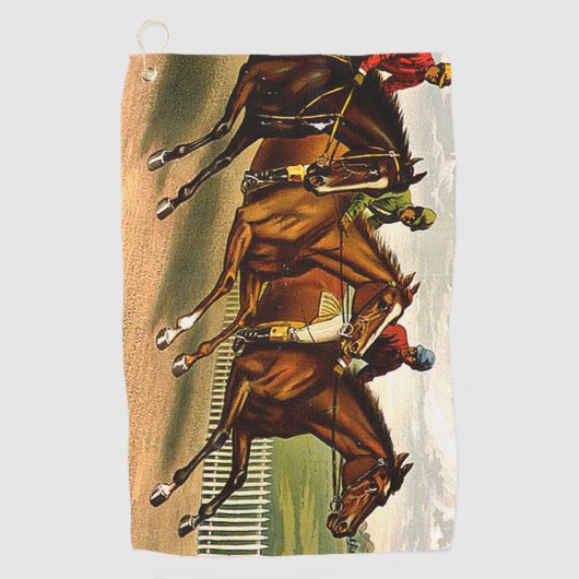 TOP Horse Racing Golfhanddoek (Voorkant)