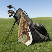 TOP Horse Racing Golfhanddoek (Groen)