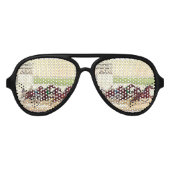 TOP Horse Racing is mijn leven Aviator Zonnebril (Voorkant)