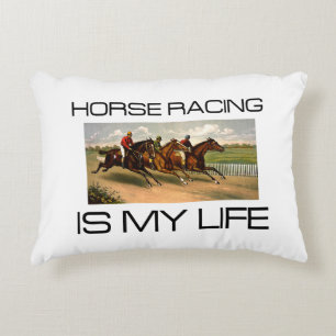 TOP Horse Racing is mijn leven Decoratief Kussen