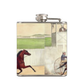 TOP Horse Racing is mijn leven Heupfles (Achterkant)