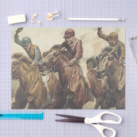 TOP Horse Racing Tissuepapier (Craft)