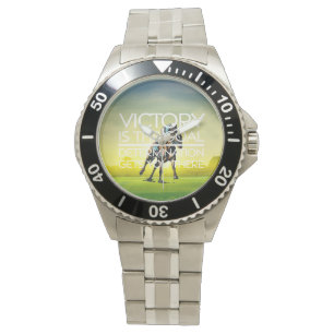 TOP Horse Racing Victory Slogan Horloge