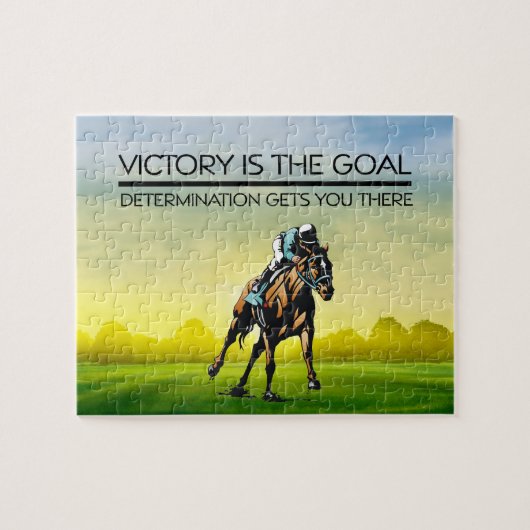 TOP Horse Racing Victory Slogan Legpuzzel (Horizontaal)
