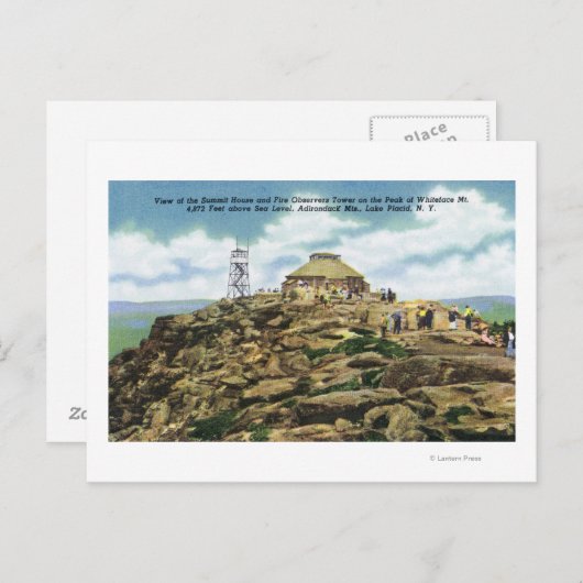 Top House, Fire Observers Tower Uitzicht Briefkaart (Voorkant / Achterkant)