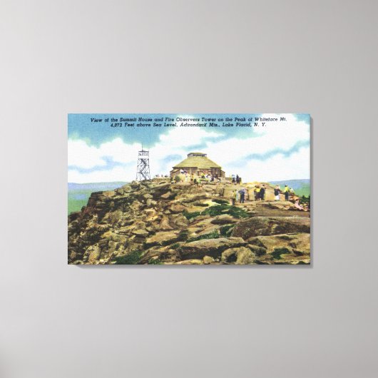 Top House, Fire Observers Tower Uitzicht Canvas Afdruk (Voorkant)