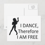 TOP I Dance, dus ik ben Briefkaart (Voorkant / Achterkant)
