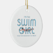 TOP Ik ben de zwemmer Keramisch Ornament (Rechts)