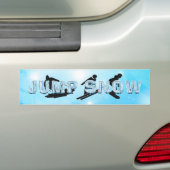 TOP Jump Snow Bumpersticker (Op auto)