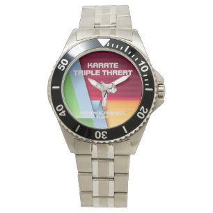 TOP Karate Slogan Horloge