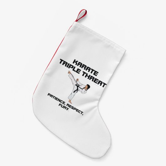 TOP Karate Slogan Kleine Kerstsok (Voorkant (Hangend))